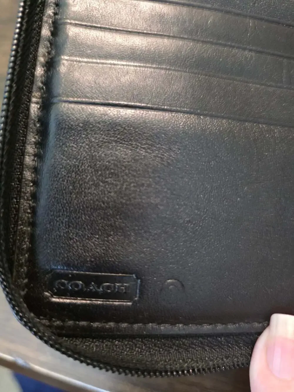 Coach Scribble Print Signature C Zip Around Wallet